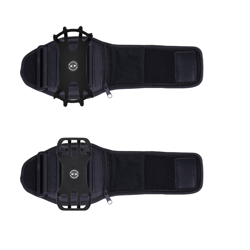 Actualizado bolsillo con cremallera desmontable Brazo giratorio correa de muñeca deportes corriendo ciclismo caja del teléfono móvil BOLSA DE TELÉFONO MÓVIL bolsa de muñeca