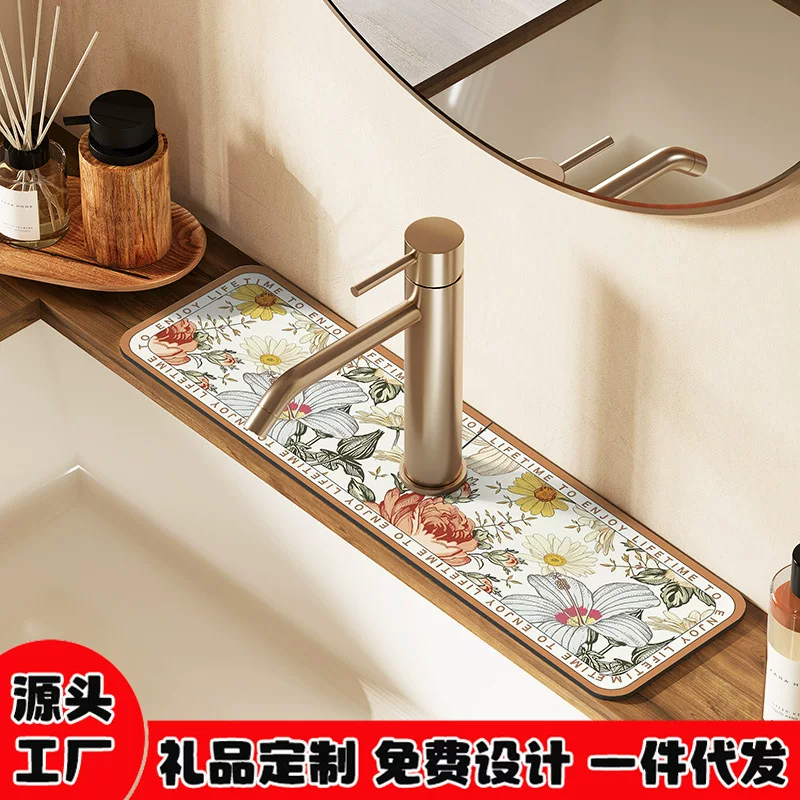Кухонная countertop дренажная подкладка высокая стоимость faucet диатомовая грязь миска для умывальника тарелка ванная антискольжение впитывающий cushion