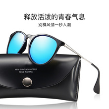 新款时尚方框偏光太阳镜跨境亚马逊爆款墨镜驾驶钓鱼铜脚丝眼镜