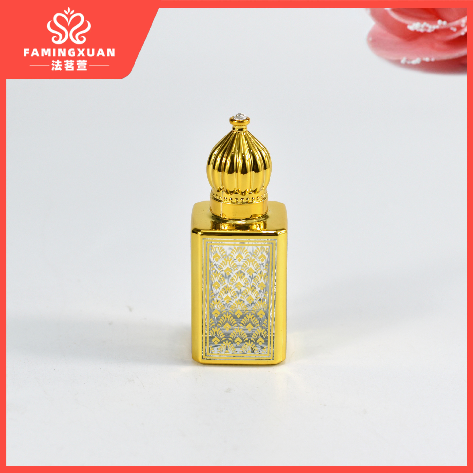 Botella de perfume faimingxuan sub-embalaje botella vacía perfume a granel botella vacía 15ML bola de cristal de perfume botella vacía
