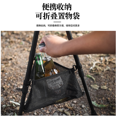 Outdoor small round table aluminum alloy folding small table camping liftable motorcycle self-driving dining table camping tea table light stand
