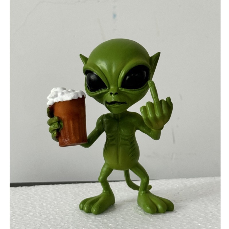 Resin statue樹脂宇宙人ufo屋外小人花園像装飾|undefined