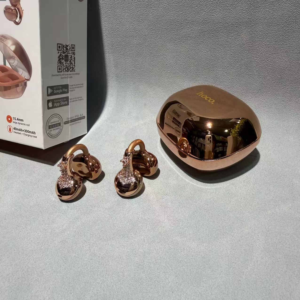 EA15凯悦夹耳式真无线蓝牙耳机玫瑰金