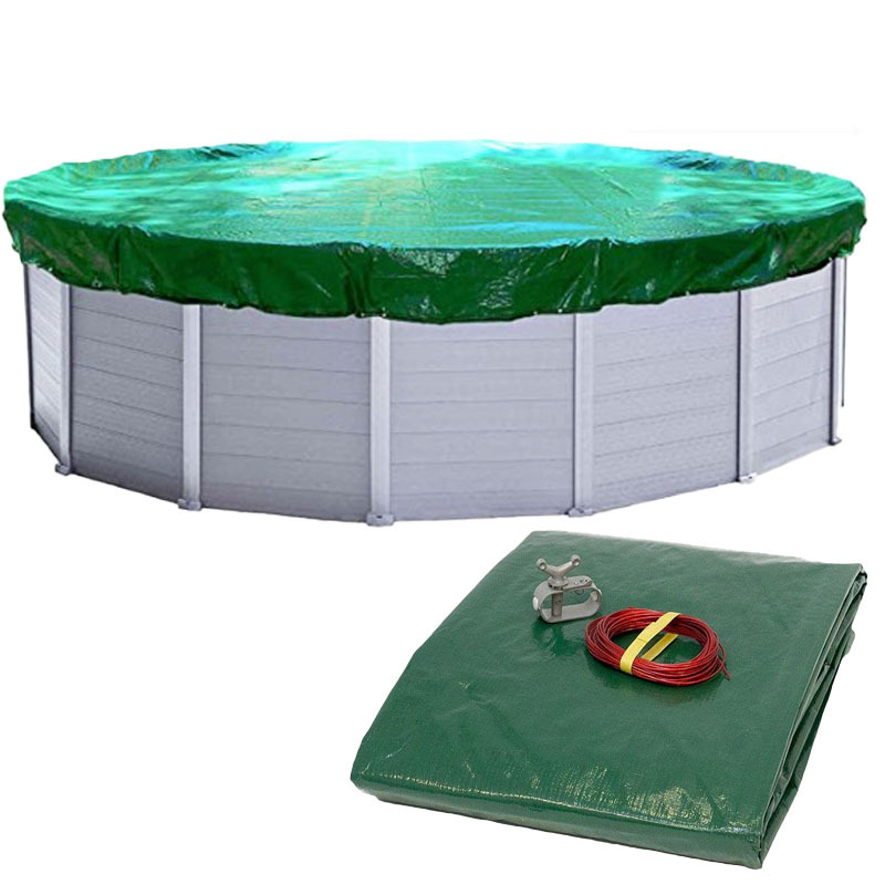 120克160克180克200克新料PE聚乙烯材质泳池盖布直供亚马逊电商