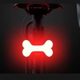自行车创意尾灯夜骑安全警示灯山地单车爆闪光尾灯骑行装备配件