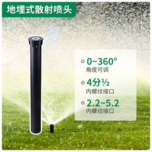 地埋式旋转喷头射线散射草坪自动伸缩灌溉园林绿化浇水喷灌4分6分