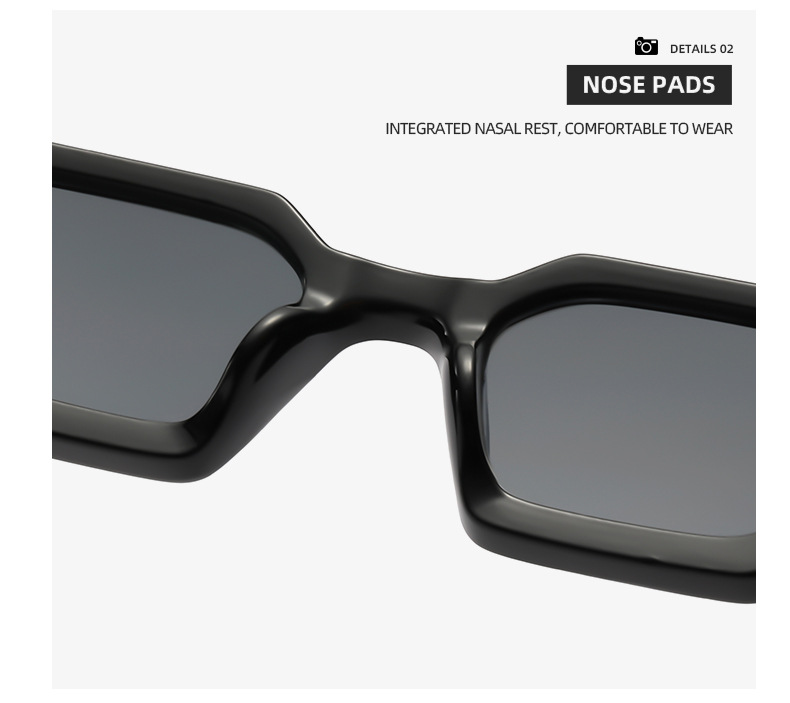 Geometric Pattern Casual Simple Style Geometric PC UV400 Protection Square Full Frame Women's Sunglasses