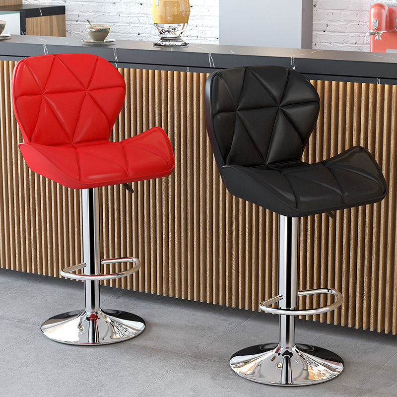 Home Adjustable Bar Stool Bar Chair High Stool Modern Simple Bar Chair Front Desk Backrest Rotating Cashier Chair