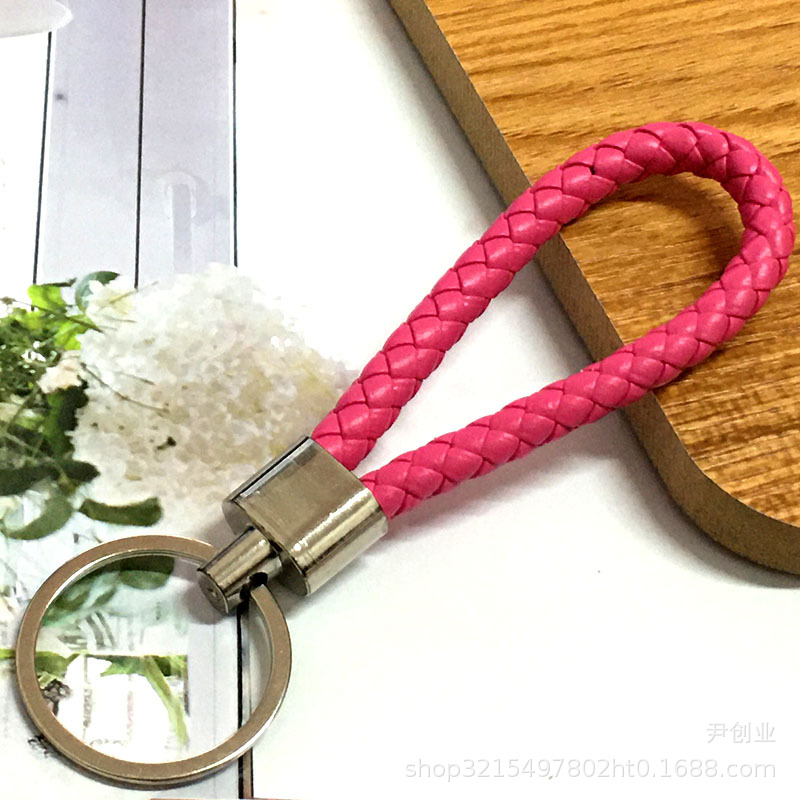 新商品編み革紐キーホルダー創意リュックサックキーホルダー地推小プレゼント自動車キーホルダー卸売り