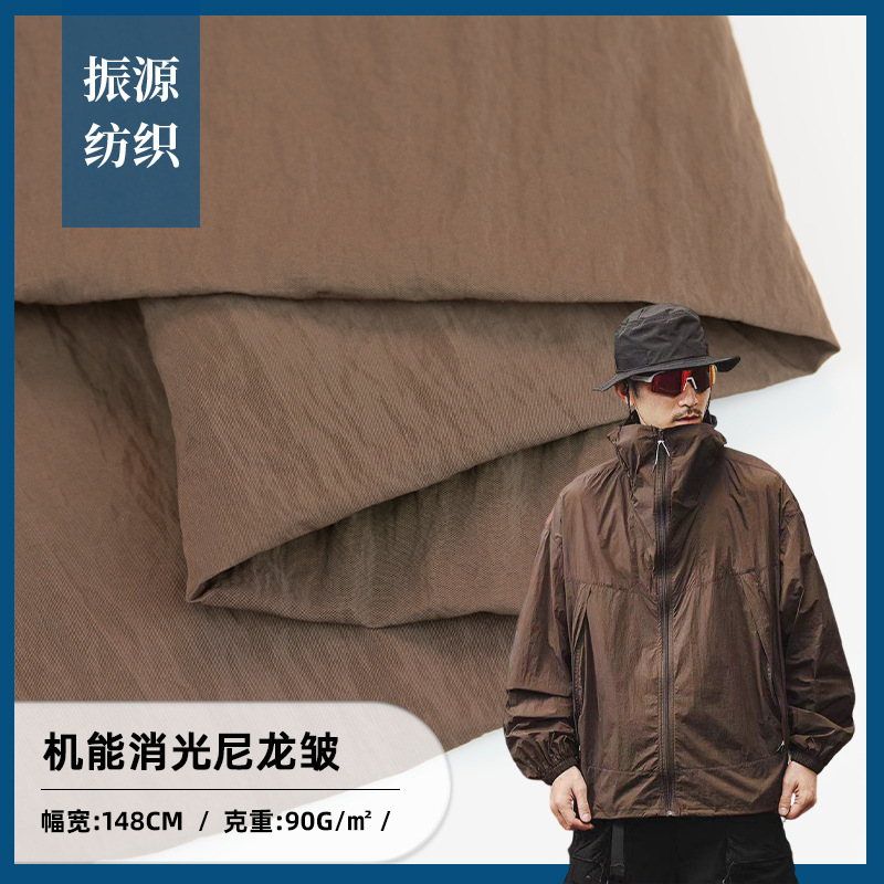 Metallic Matte Nylon Wrinkle-Resistant Waterproof Lightweight Functional Clothing, Windbreaker, Sun Protection Clothing, Sportswear, Handbag Fabric Metallic Matte Nylon Wrinkle-Resistant Waterproof Lightweight Functional Clothing, Windbreaker, Sun Protection Clothing, Sportswear, Handbag Fabric