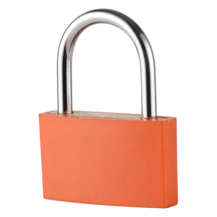 Color case small copper lock wholesale household 23mm zinc alloy cabinet luggage bag copper core plastic small padlock