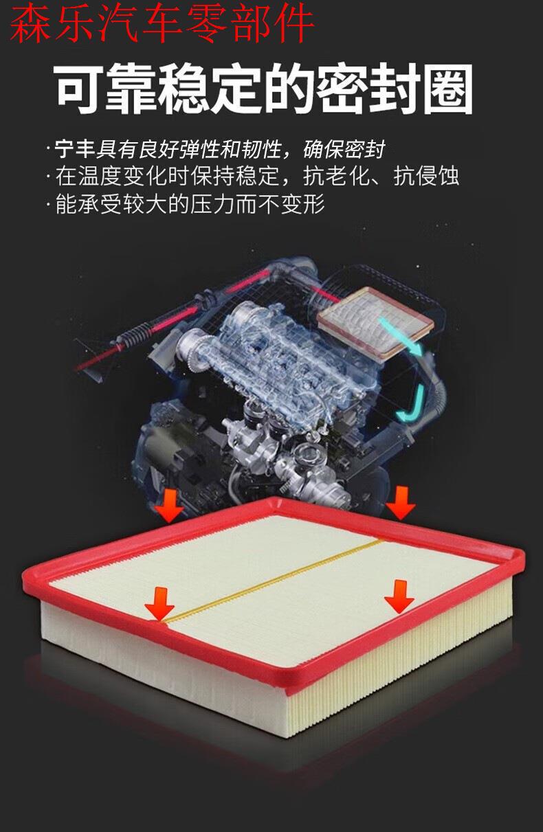 Compatible with Toyota Frontlander air conditioning filter + air filter set, activated carbon filter, car air filter