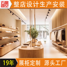 男装店展示架工厂休闲男装展示柜厂家服饰展示台服装店中岛陈列架