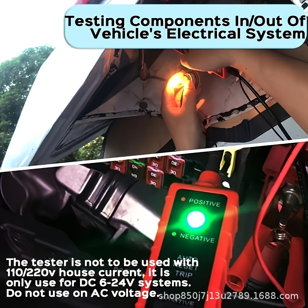 EM285 Automotive Circuit Detector Tester 6-24V Power Voltage Test Probe Power Voltage Testing Machine