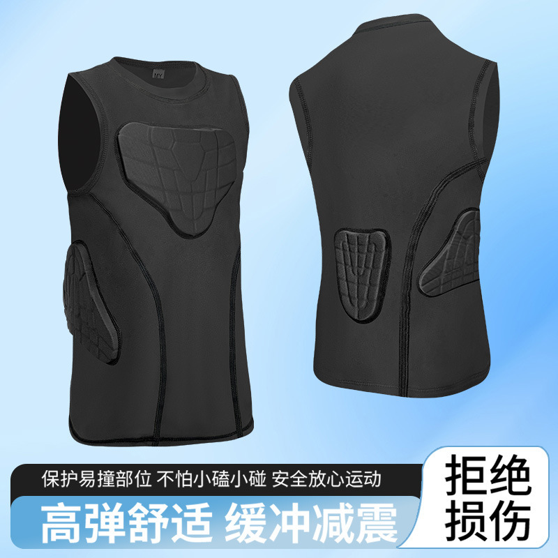 Children's Football Anti-Collision Tight Vest Professional Cycling Sports Basketball Protective Training Clothing suit Fitness Compression Clothing Children's Football Anti-Collision Tight Vest Professional Cycling Sports Basketball Protective Training Clothing suit Fitness Compression Clothing
