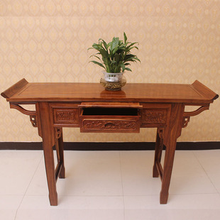 New Chinoiserie Furniture Hedgehog Rosewood Buddha Table Huanghuali Table Solid Wood Altar Table Mahogany Case Table Home Buddhist Table