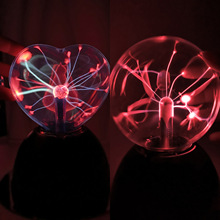 外贸创意爱心离子球静电球触摸氛围网红魔法球感应装饰摆件USB线