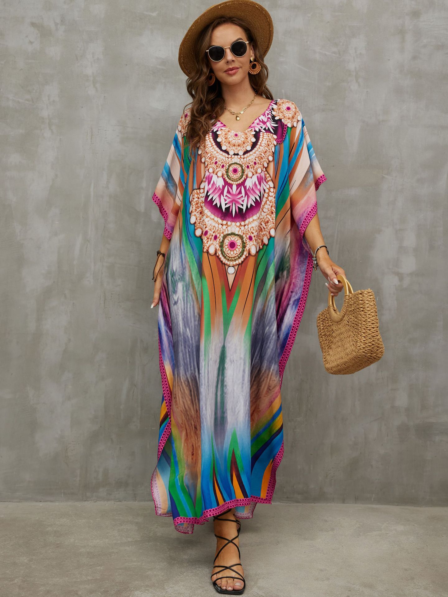 Woman seaside holiday swimsuit women's bikini cover beach skirt to wear._voghion.com