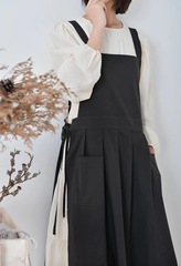 Amazon ins cotton waterproof apron pullover slit kitchen baking smock art manicure milk tea apron