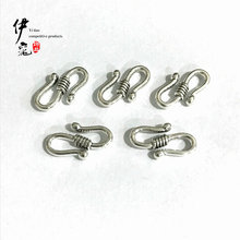 饰品配件S扣8*15mm古银色合金饰品扣 手编红绳手链项链连接扣搭扣