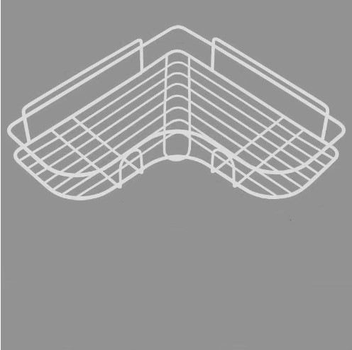 Estante triangular para colgar en la pared del baño, sin perforación en la pared, hierro forjado, a prueba de humedad, estante de almacenamiento para el baño