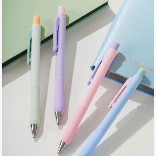 Misi Fang Gkq-27 Silent Gel Pen in Macaron Colors, Beautiful Colors, Quick-Drying, Smooth Writing, 0.5mm Retractable