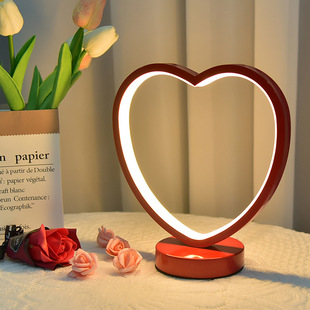 Creative Red Wedding Everlasting Lamp Newlywed Room Decoration Wedding Table Lamp Bedroom Bedside Lamp Bride Dowry Lamp Gift