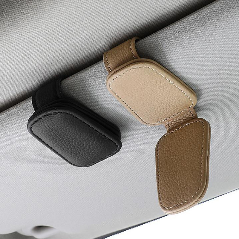 Cross-border popular sunglasses bracket eye box creative car sun visor storage clip car glasses clip multifunctional