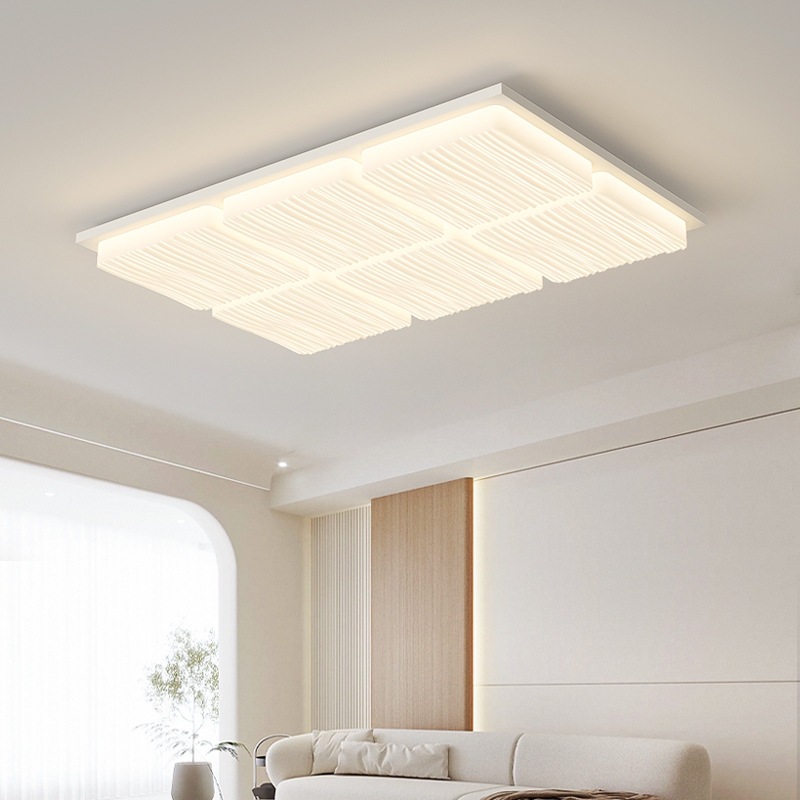 Luz de techo moderna y simple atmósfera 2025 nueva casa creativa Zhongshan paquete de lámparas de sala de estar lámpara principal