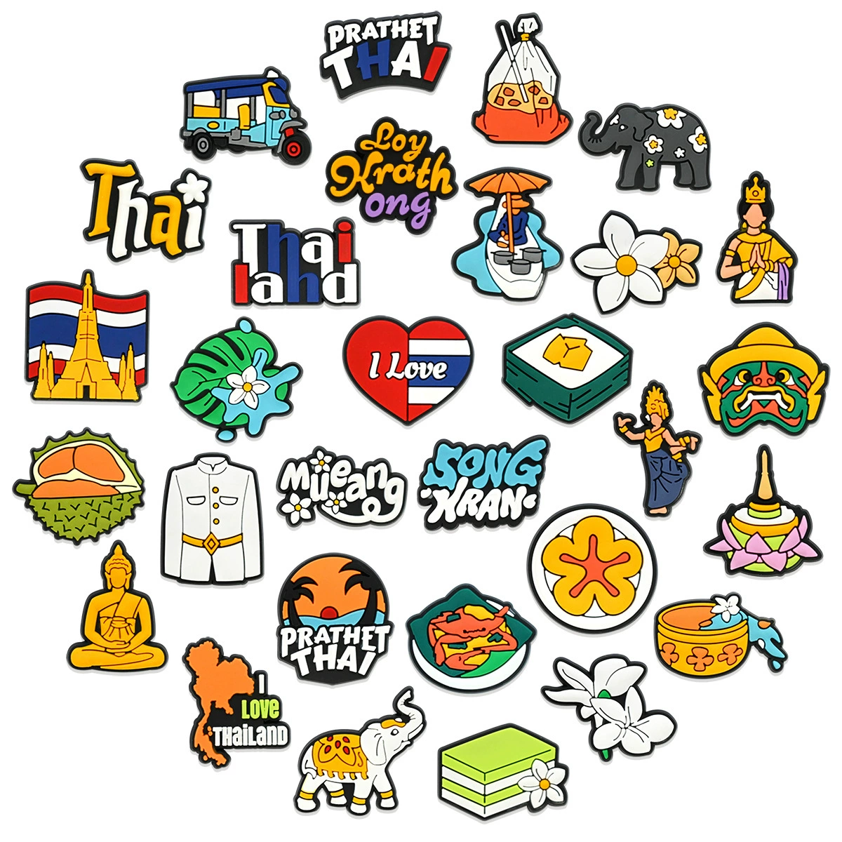 Трансграничная новая тайская обувь в стиле цветочная обувь пряжка дырки для украшения обуви из ПВХ мягкий клей съемные аксессуары для обуви на месте