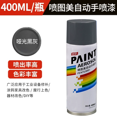 Avtomobil boyası | Wholesale - self-spray-paint-400ml-340g-96-matte-black-gray-400mlbottle