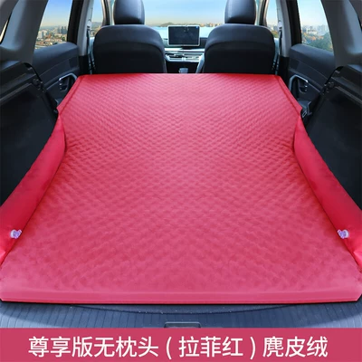 Foam Dew – Motorcycle trunk - suede-raffi-red-no-headrest