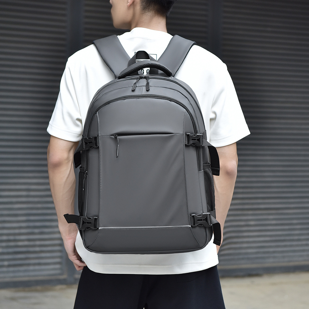 Transfronterizos nueva mochila de alto nivel mochila de negocios hombre película de cuero de gran capacidad de viaje bolsa de computadora al aire libre