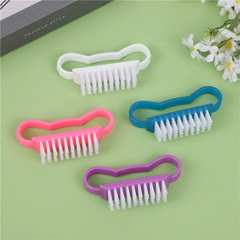 Инструмент для чистки ногтей Пластиковая щетка для ногтей шлифовальная щетка для рогов