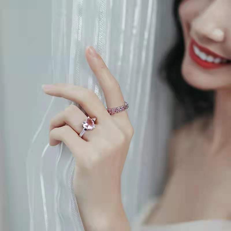 Fashion Geometric Metal Plating Artificial Gemstones Women's Rings 1 Piece display picture 10