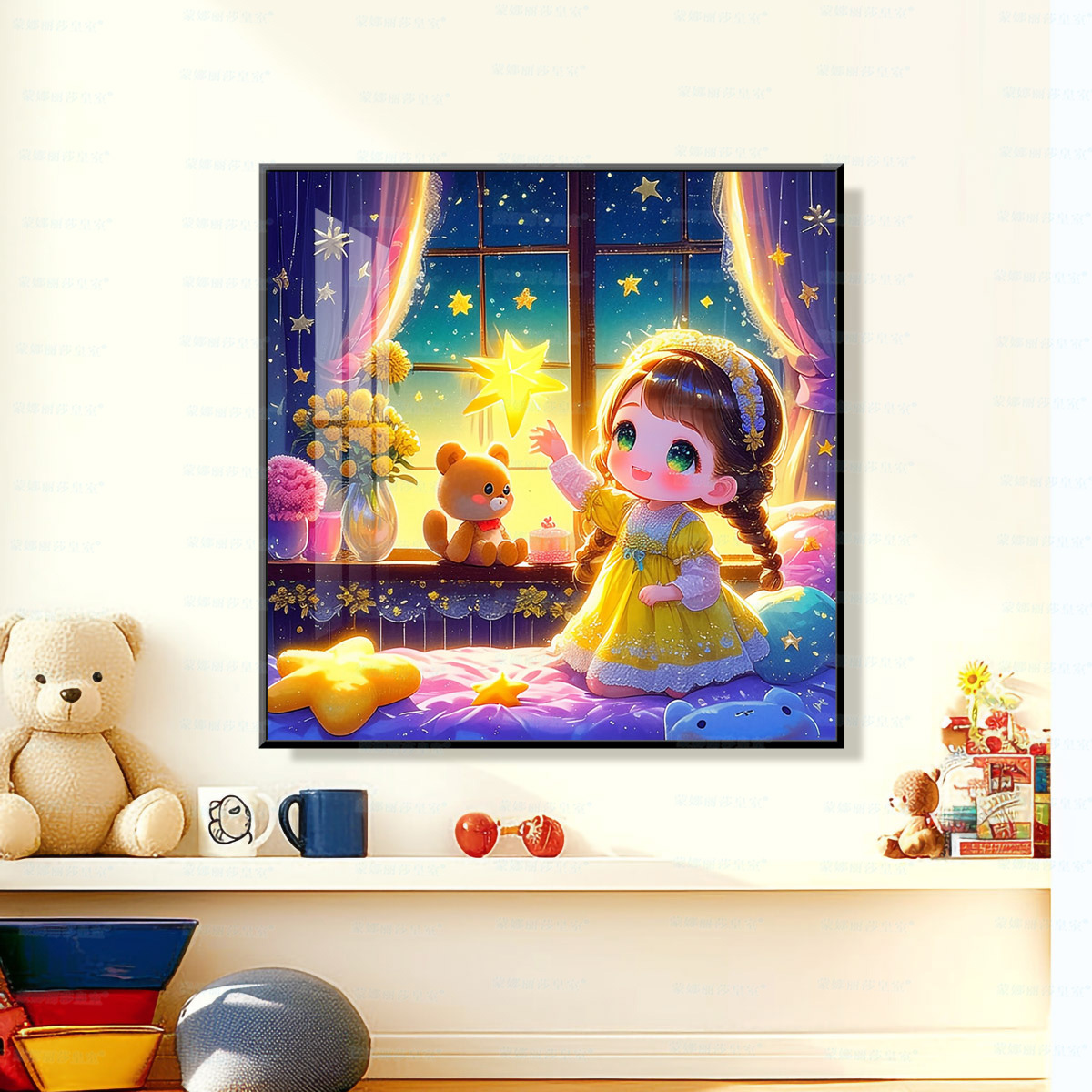 [Algodón importado] Mona Lisa real bordado cruzado pequeño niño nuevo lindo curar decoración de la habitación de los niños image 1