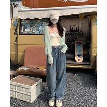 夏季仿马海毛披肩外搭薄款长袖罩衫女短款小坎肩针织开衫空调衫