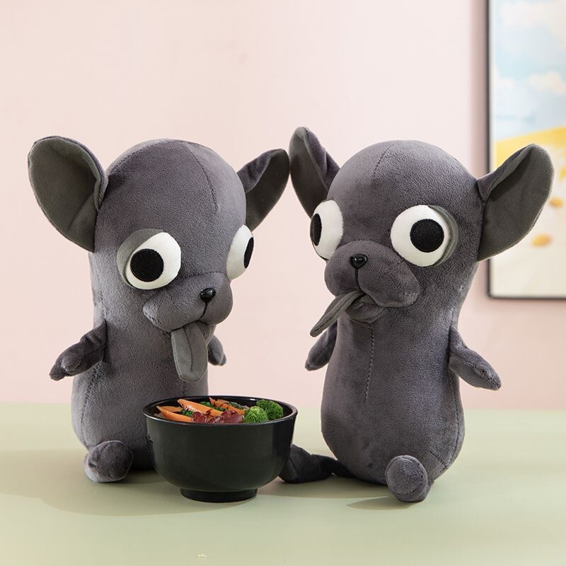 抽象变种吉娃娃Chihuahua呆萌狗狗公仔沙雕搞笑毛绒玩具现货批发|undefined
