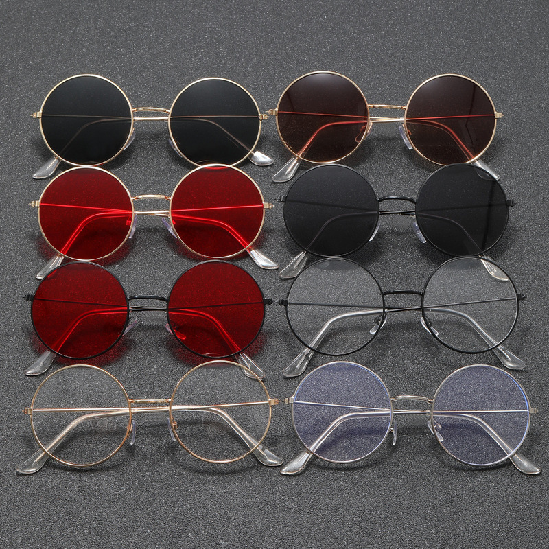 Retro Round Frame Sunglasses Frame for Men and Women, Comfortable and Lightweight Glasses, Small Fresh and Fashionable Harry Potter Flat Mirror Sunglasses Retro Round Frame Sunglasses Frame for Men and Women, Comfortable and Lightweight Glasses, Small Fresh and Fashionable Harry Potter Flat Mirror Sunglasses