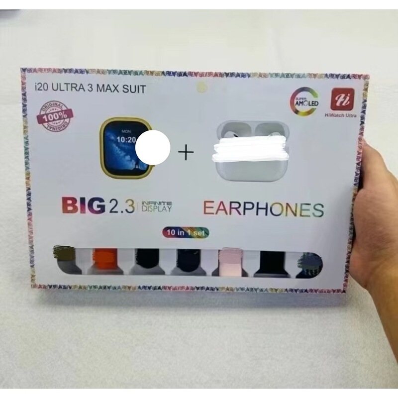 オリジナル i20ULTRA2MAXSUIT スマートウォッチ Bluetooth ヘッドセット セット HD 大画面 49mm|undefined
