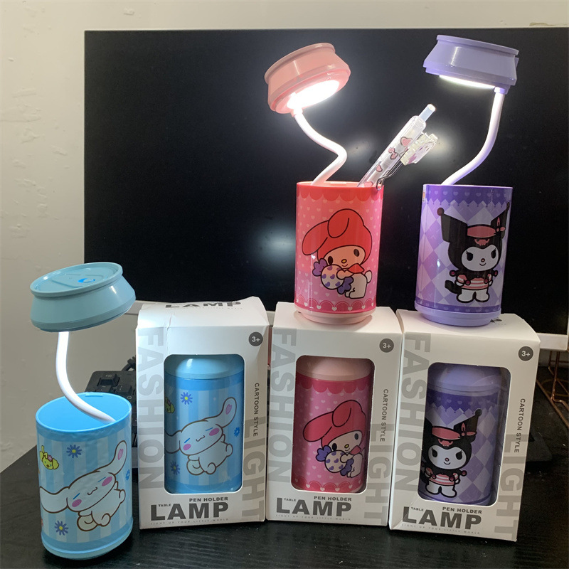 Sanrio Kurome Pen Holder Beverage Bottle Table Lamp Melody Coke Soda Retractable LED Night Light Ornament Batch