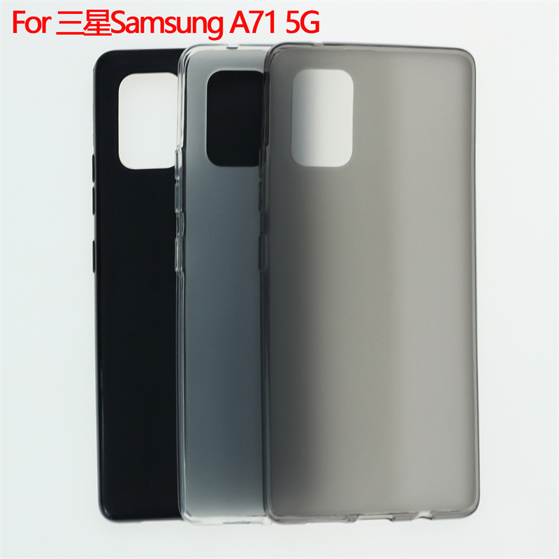 SuitAble for SAmsunG GAlAxy A71 5G Mobile Phone Protective CAse TrAnspArent Soft PuddinG Set MAteriAl