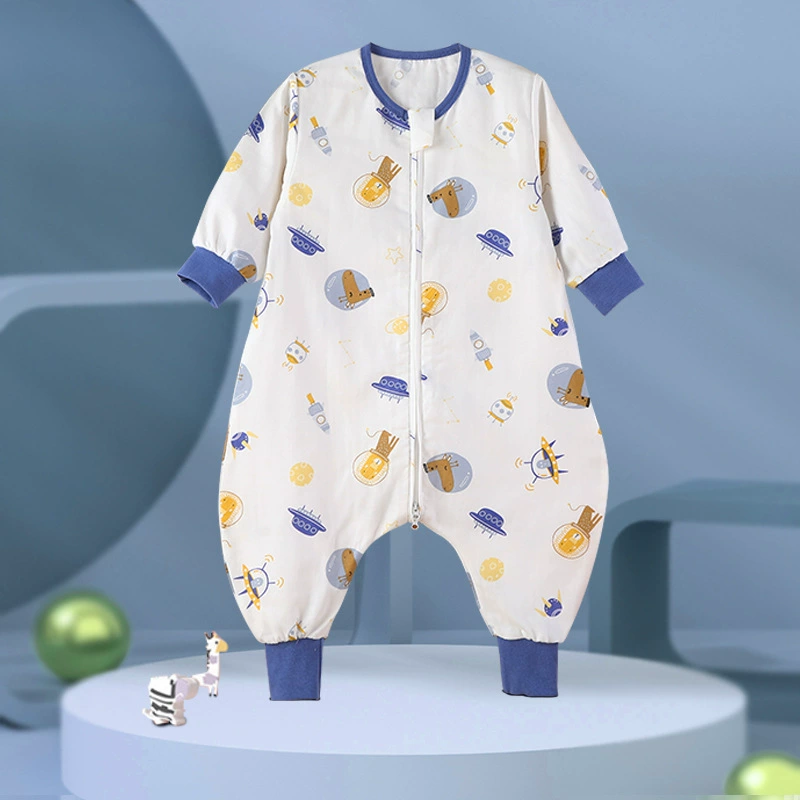 AiShiMiao Antibacterial Summer Cartoon Cotton Gauze Thin Baby Sleeping Bag
