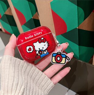 Cartoon KT Cat is suitable for AirPods Pro protective shell 1/2 generation Bluetooth headset cover AirPods4 generation