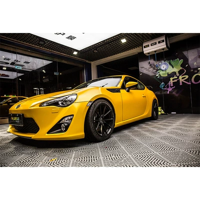 Pet Electro-Optical Metallic Car Color Change Auto Color Change Film - electric-metal-hot-wave-yellow-152m18m