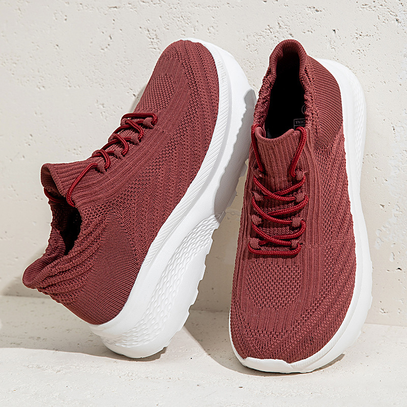 Couple's all-season widened and thickened breathable fly-knit mesh casual sock shoes, unisex, fashionable, versatile, lightweight running shoes Couple's all-season widened and thickened breathable fly-knit mesh casual sock shoes, unisex, fashionable, versatile, lightweight running shoes