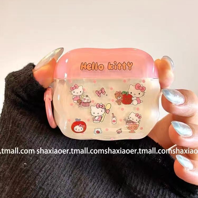 ins卡通可爱kt猫适用苹果airpodspro3代耳机套2/4软硅胶保护壳女|undefined