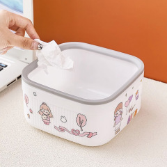 デスクトップゴミ箱かわいいミニオフィステーブルの上のお茶の収納桶の小さいサイズのアイデア家庭用テーブルの紙かご