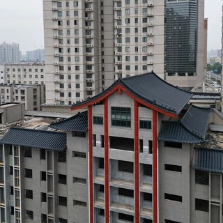 定制铝合金仿古瓦 民宿驿站商业街等古建屋面瓦铝镁锰连体竹节瓦