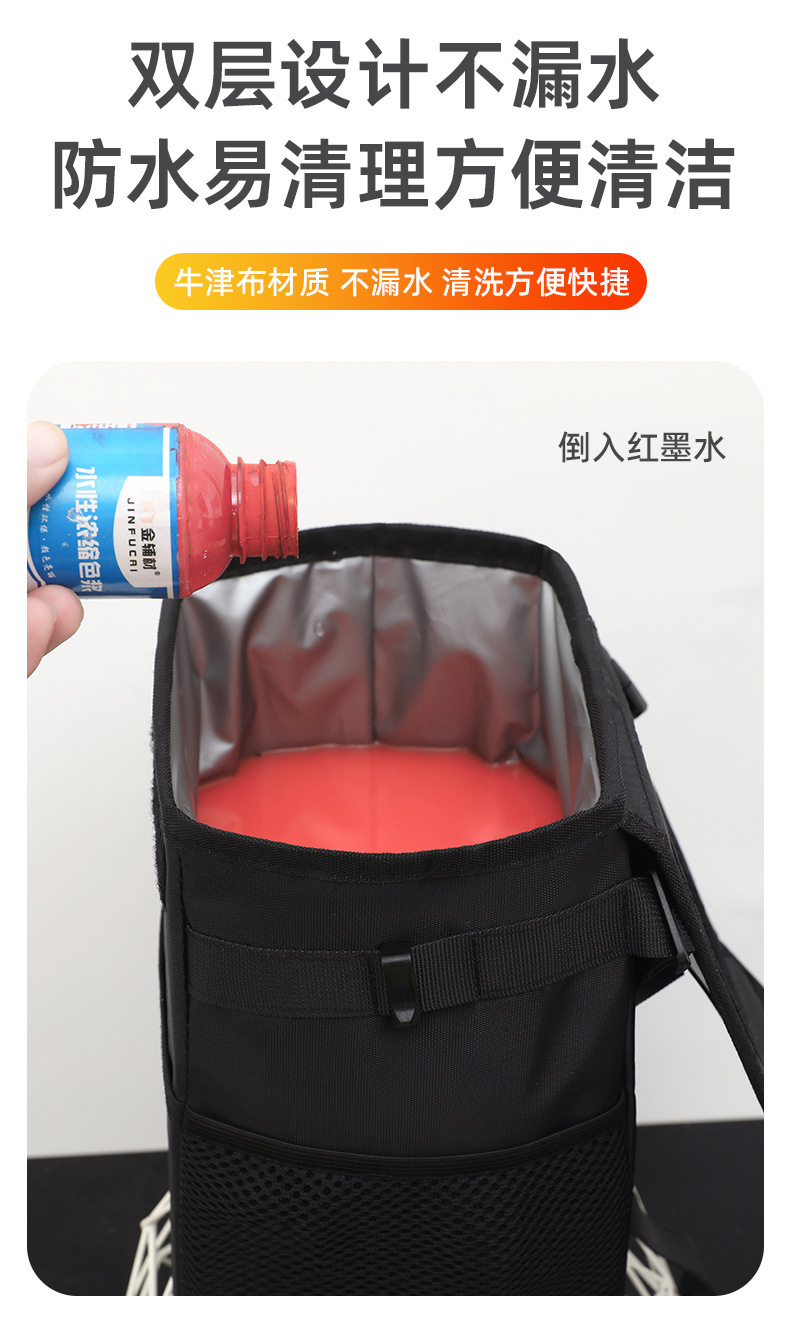 Car-Mounted Waterproof and Leak-Proof Foldable Multifunctional Storage Box with Lid and Seat Back Hanging Garbage Storage Box
